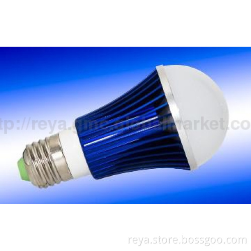 8W Cool&Warm White Switch Dimming LED Bulb-blue shell